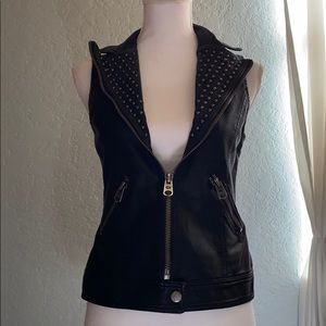 Buffalo Studded Moto Faux Leather Vest